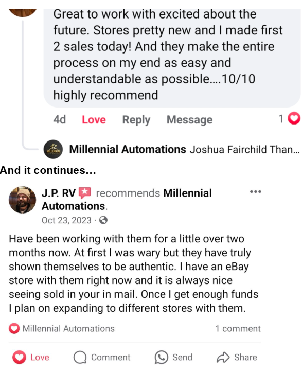 Client sales proof